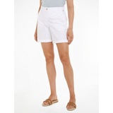 Tommy Hilfiger Flared Chino-Shorts mit Gesäßtaschen Modell 'CO BLEND', Weiss, 46