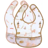 Lässig Lätzchen mit Auffangschutz 2er Pack Little Mateys spicy orange