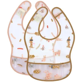 Lässig Lätzchen mit Auffangschutz 2er Pack Little Mateys spicy orange