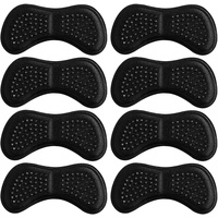 8 Stück Fersenpolster,Fersenkissen für Schuhe,Fersenschutz,Fersenpolster gegen Blasen,Selbstklebend Fersenhalter für zu Große Schuhen(Schwarz)