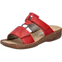 Rieker Damen V2885 Pantolette, Rot, 39 EU