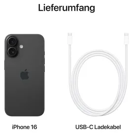 Apple iPhone 16 256 GB Schwarz