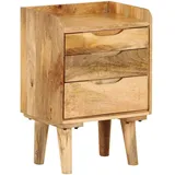 vidaXL Nachttisch Mangoholz Massiv 40 x 30 x 59,5 cm
