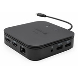 iTEC i-tec Thunderbolt 3 Travel Dock Dual 4K Display with Power Delivery 60W + USB Hub, Schwarz