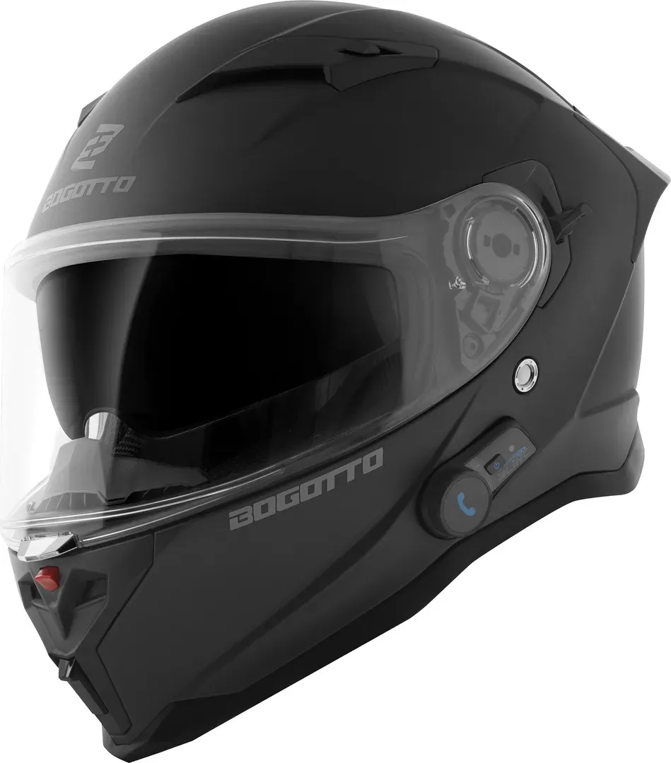 Bogotto H153 BT Bluetooth Helm, zwart, XL Voorman