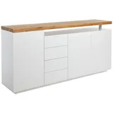 Novel Sideboard, Weiß, - 195x92x43 cm,