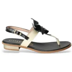Hispanitas für Damen. CHV243434 Ledersandalen V24 schwarz (37), Wohnung, Schnalle, Lässig, Party