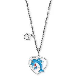 Engelsrufer Kinderkette SS25 HENS-DOLPHIN-HEART - silber