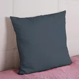 Pizuna Luxuriöser Soft-Satin 2er Pack Kissenbezug 80x80 cm Dunkel Blau, 800 Fadenzahl Baumwolle Quadratisch Kissenbezüge, 100% Langstapel Baumwolle Nur Kissenbezug, 80x80 cm Mako Satin