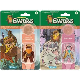 Hasbro Wicket W. Warrick & Kneesaa Ewoks Actionfiguren 9,5 cm (2er-Pack)
