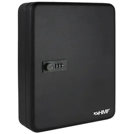 HMF Schlüsselkasten mit Zahlencode 30 x 24 x 7,5 cm Schwarz