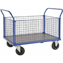 Oswald Transportgeräte Vierwandwagen Gitterwagen 1.166 x 700 x 1.020 mm, 500 kg - blau