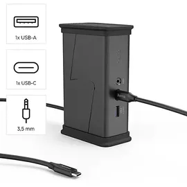 Hama USB-C, 9 Ports Dockingstation, Schwarz
