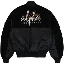Alpha Industries MA-1 Teddyjacke orange/schwarz/weiß 3XL