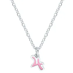 Lillifee Halskette 2035977 Silber 925/- mit Anhänger Blume und Zahl 4