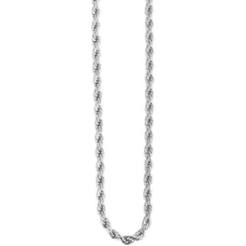Adelia's Kordelkette Unisex Edelstahl Silber