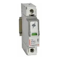 Legrand 412230 Überspannungsableiter Typ 2, 1P, IT-Systeme, 230/400 VAC, Imax 40 kA, (Uc)440 VAC 1