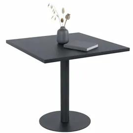 deluke Bistrotisch LENA 70 x 70 x 73 cm Schwarz