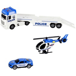 Otto Simon Spielzeug-Hubschrauber Polizei Autotransporter 54 cm Auto Hubschrauber mit Licht und Sound
