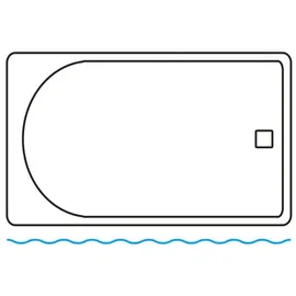 Sanilo Duschvorhang Leuchtturm 180 x 200 cm blau