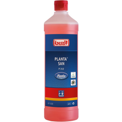 Buzil Sanitärreiniger Planta® San P 312, Ökologischer Badreiniger auf Zitronensäurebasis, 1 Liter - Flasche