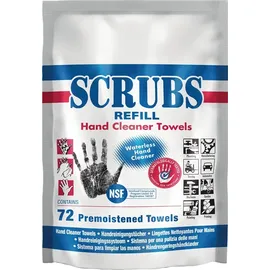 Scrubs Handreinigungstuch hohe Reinigungskraft 72 St.Nachfüllpackung SCRUBS