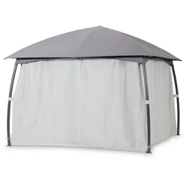 LECO Milena 3,3 x 3,3 m inkl. Seitenteile grau