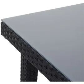 Mendler Cava Gartentisch 80 x 80 x 74,5 cm Schwarz