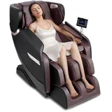 Vevor VEVOR-Massagesessel – Ganzkörper-Schwerelosigkeitssessel mit mehreren Automatischen Modi, 3D-Shiatsu, Heizung, Bluetooth-Lautsprecher, Airbag, Fußrolle und Touchscreen