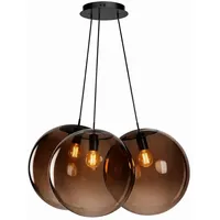 s.luce Orb Cluster 3-flg. 40 cm Rund Braun/Schwarz