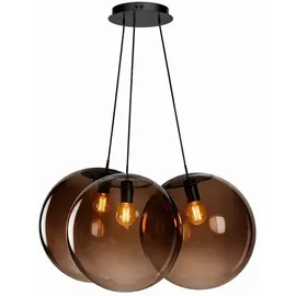 s.luce Orb Cluster 3-flg. 40 cm Rund Braun/Schwarz