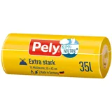 Mülleimer-Beutel Pely® Klimaneutral Zugband-Beutel Extra-stark, 35 Liter, 15 Stück (15 ks)