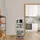 Relaxdays Schwerlastregal, HxBxT: 120 x 60 x 30 cm, 700 kg, verzinkter Stahl, Lagerregal Keller & Garage, schwarz/silber