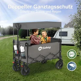 Sekey Bollerwagen faltbar grau
