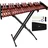 Vevor Glockenspiel, 37 Noten, professionelles Xylophon-Schlaginstrument aus Holz, mit höhenverstellbarem Ständer aus Kohlenstoffstahl, 4 Schlägeln, Tragetasche, Musikinstrumenten-Set für Anfänger