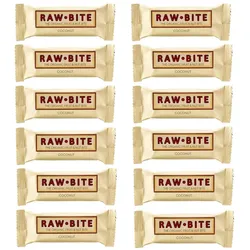 Raw Bite Bio Riegel Coconut 12er Pack 12X50 g