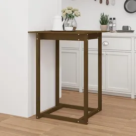 vidaXL Bartisch 80 x 80 x 110 cm Honigbraun