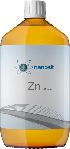 nanosit kolloidales Zink 40 ppm, 1 Liter