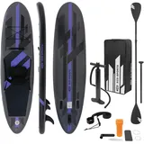 ECD Germany SUP Board Aufblasbar 305 x 82 x 15 cm schwarz