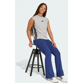 adidas Essentials Small Logo Flared, Leggings - Dark Blue / White - M in Blau DKBLUE/WHITE