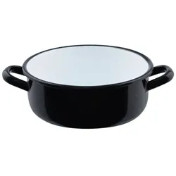 Riess Zwerge Kasserolle mit Bördel Ø16cm 1L Riesen und Zwerge Emaille