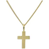 JuwelmaLux Kreuzanhänger Kreuz Anhänger Silber 925 Gold plattiert JL20-02-1376 JuwelmaLux (1-tlg)