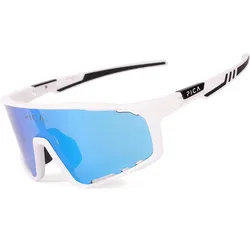 Fahrrad- und Laufbrille Pica Strix WEISS|BLAU No Size