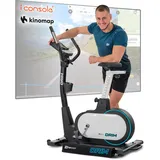 Hop-Sport Ergometer HS-250H Drim – Heimtrainer Fahrrad mit Bluetooth & App Steuerung, 12 Programme, wattanzeige – Heimtrainer mit leiser 12 kg Schwungmasse, 32 Bremsstufen + Unterlegmatte bis 150 kg