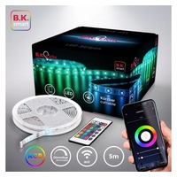 B.K.Licht LED Strip 5 m - Smart dimmbar Farbwechsel,
