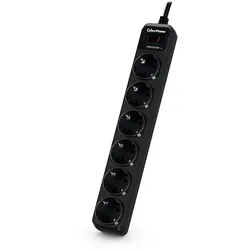 CyberPower B0620SC0-DE Spannungsschutz Schwarz 6 AC-Ausgänge 200 - 250 V 1,8 m