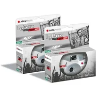 AgfaPhoto LeBox 601026 Einweg Schwarzweiß 27 Aufnahmen, 31mm (2er-Pack)