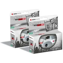 AgfaPhoto LeBox 601026 Einweg Schwarzweiß 27 Aufnahmen, 31mm (2er-Pack)