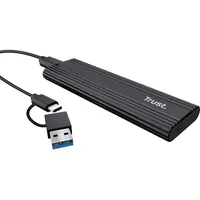 Trust SSD M.2 NVMe Gehäuse bis zu 4 TB USB-C 10Gbps Schwarz 25806