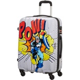 American Tourister Marvel Legends - Spinner M Koffer, 65 cm, 62.5 L, Mehrfarbig (Captain America Pop Art)